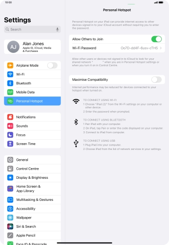 Slide your finger upwards starting from the bottom of the screen to return to the home screen.
