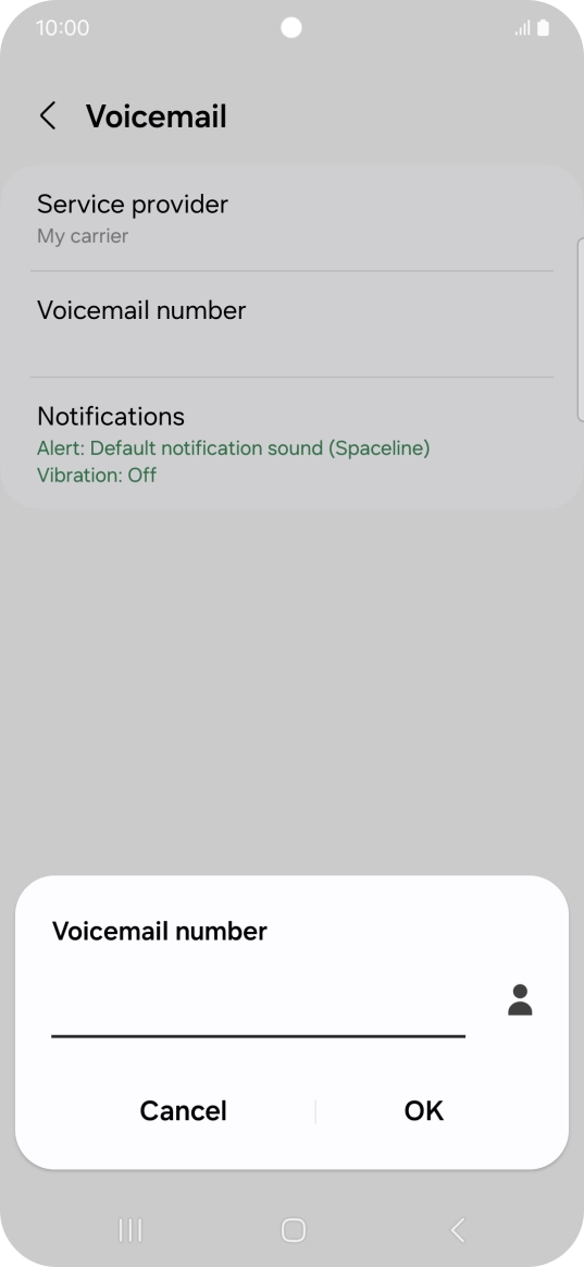 Key in +447953222222 and press OK.