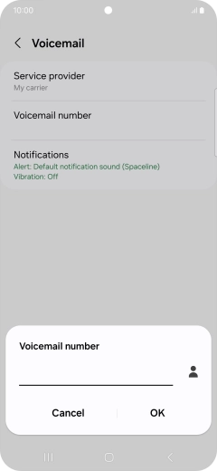 Key in +447953222222 and press OK.