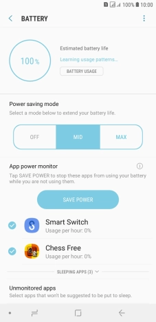 Press the Home key to return to the home screen.