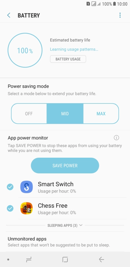 Press the Home key to return to the home screen.