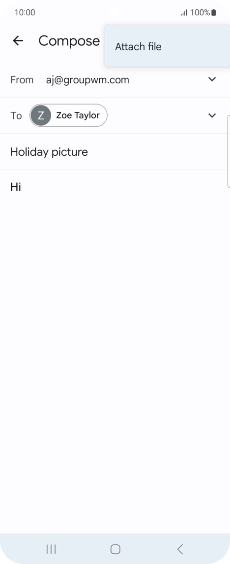 Press Attach file and go to the required folder.