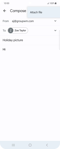 Press Attach file and go to the required folder.