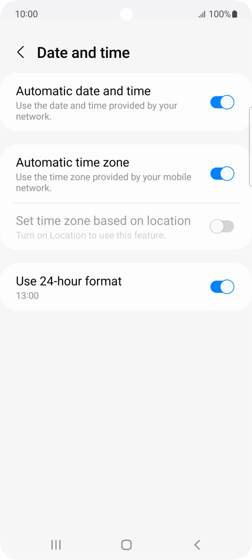 Press the Home key to return to the home screen.