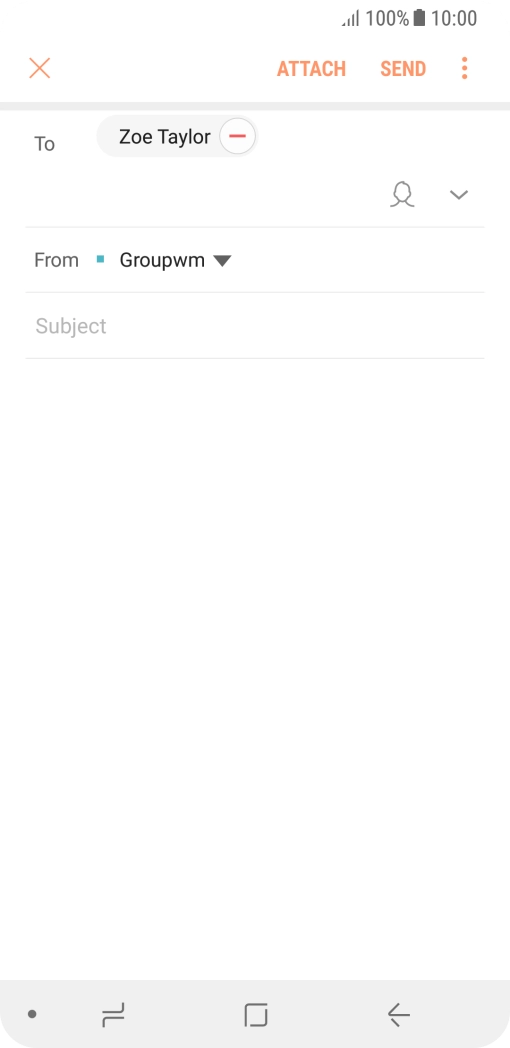 Press Subject and key in the required subject.