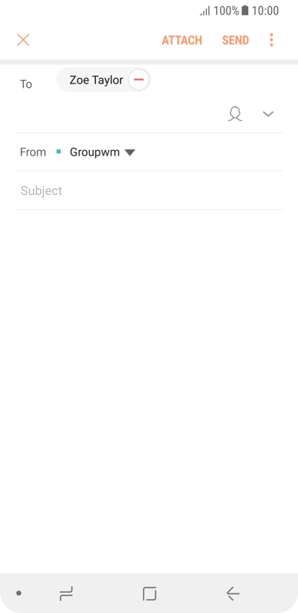 Press Subject and key in the required subject.