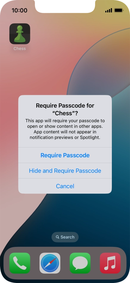 Press Require Passcode.