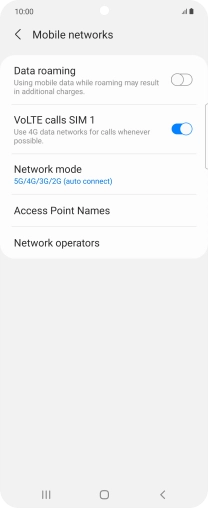 Press Access Point Names.
