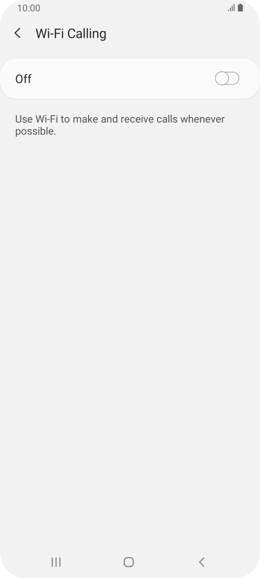 Press the indicator to turn the function on or off.