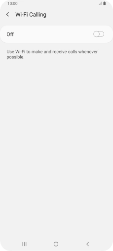 Press the indicator to turn the function on or off.