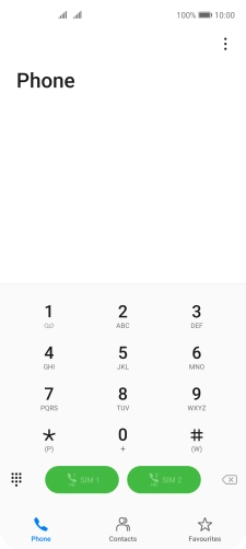Press the menu icon.