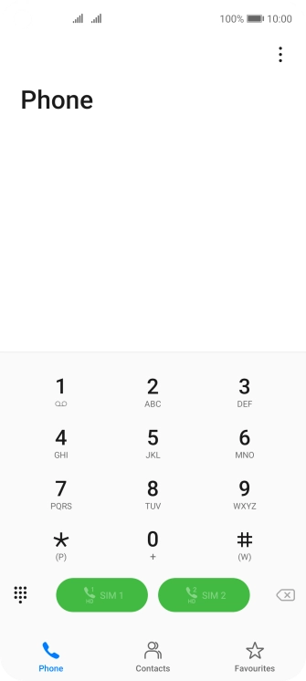 Press the menu icon.