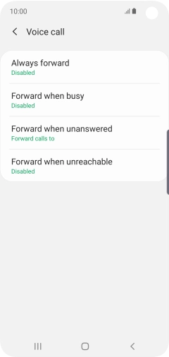Press the Home key to return to the home screen.
