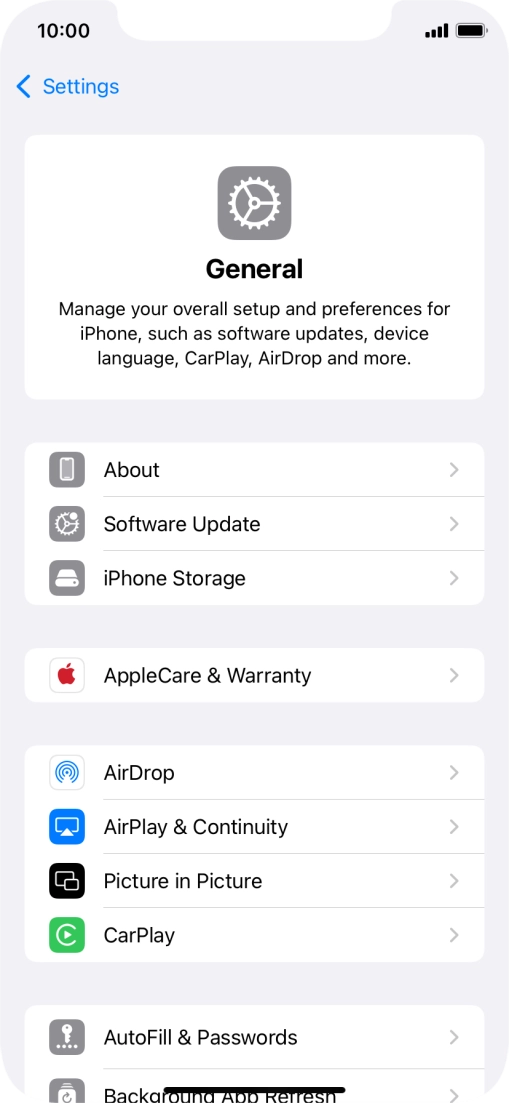 Press Software Update. If a new software version is available, it's displayed. Follow the instructions on the screen to update the phone software.