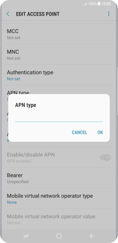 Key in mms and press OK.