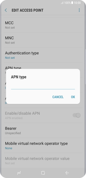 Key in mms and press OK.