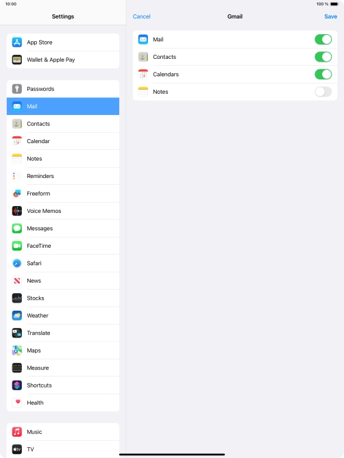 If this screen is displayed, you email account has been recognised and set up automatically. Follow the instructions on the screen to key in more information and finish setting up your tablet.