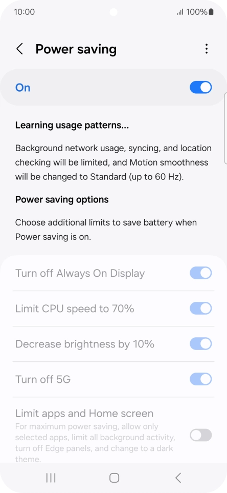 Press the Home key to return to the home screen.