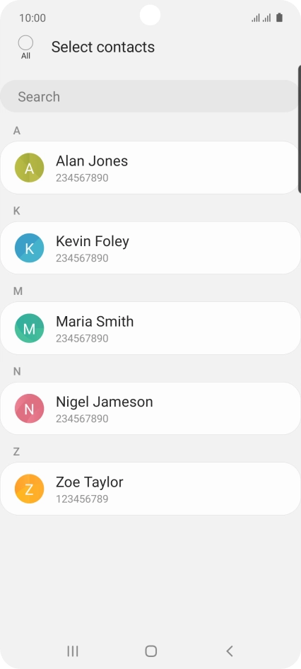 Press the field above 