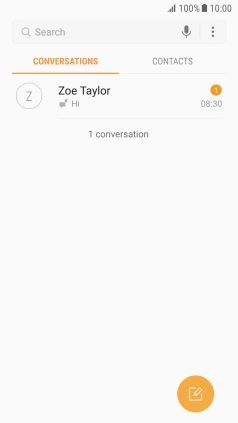 Press the menu icon.