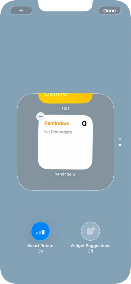 Press Smart Rotate to turn the function on or off.