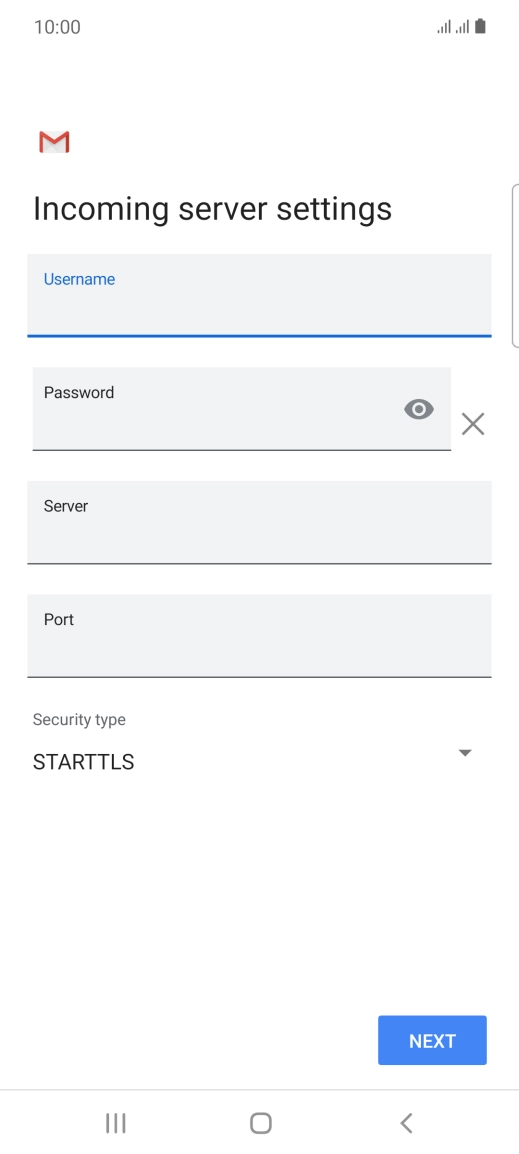 Press the field below 