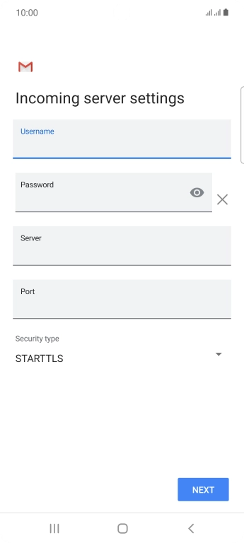 Press the field below 