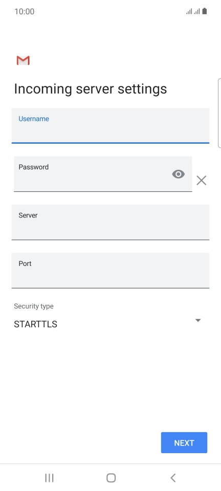 Press the field below 