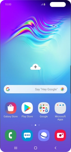 When the battery charging icon is displayed, charging is in progress.