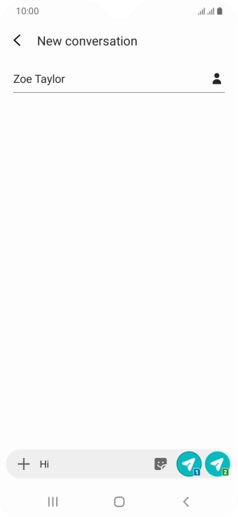 Press the attachment icon.