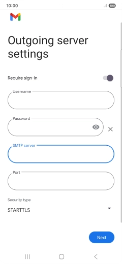 Press the field below 