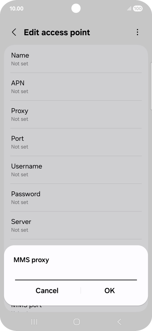 Key in 149.254.201.135 and press OK.