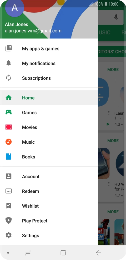 Press My apps & games.
