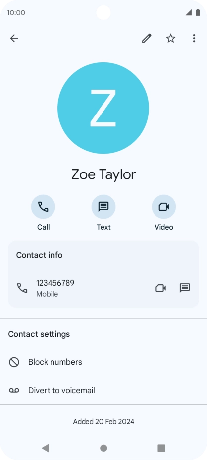 Press the Home key to return to the home screen.