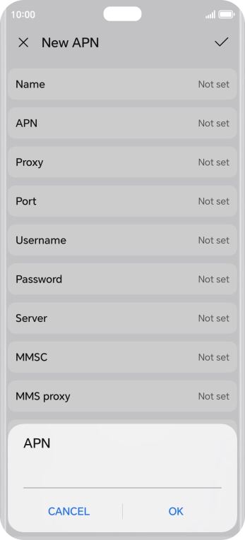 Key in everywhere and press OK.