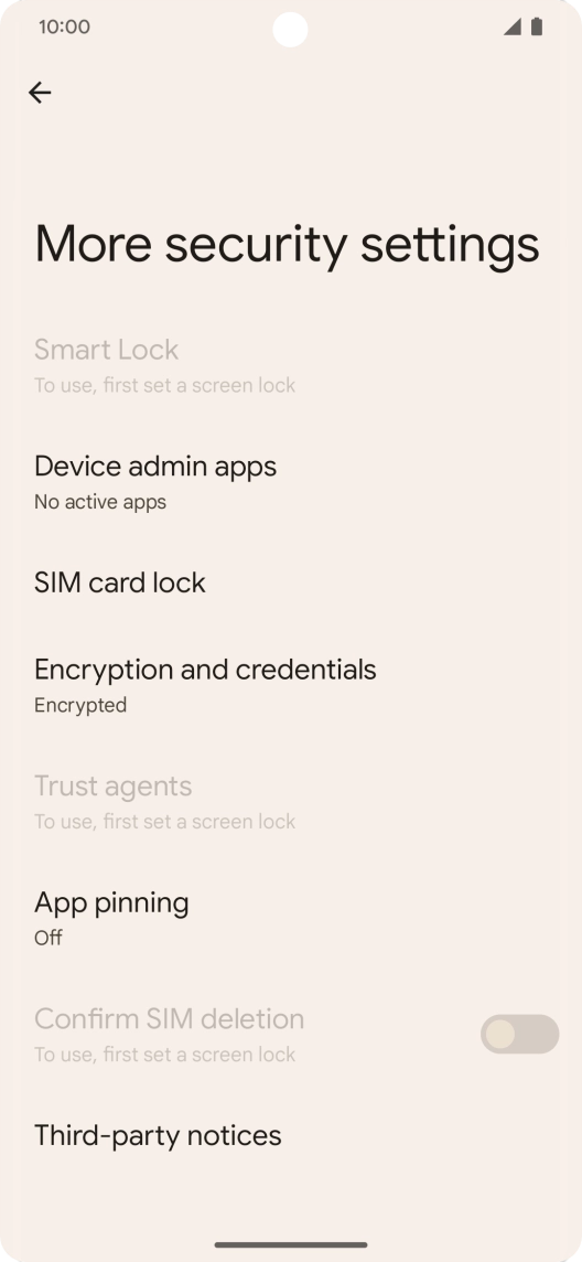 Press SIM card lock.