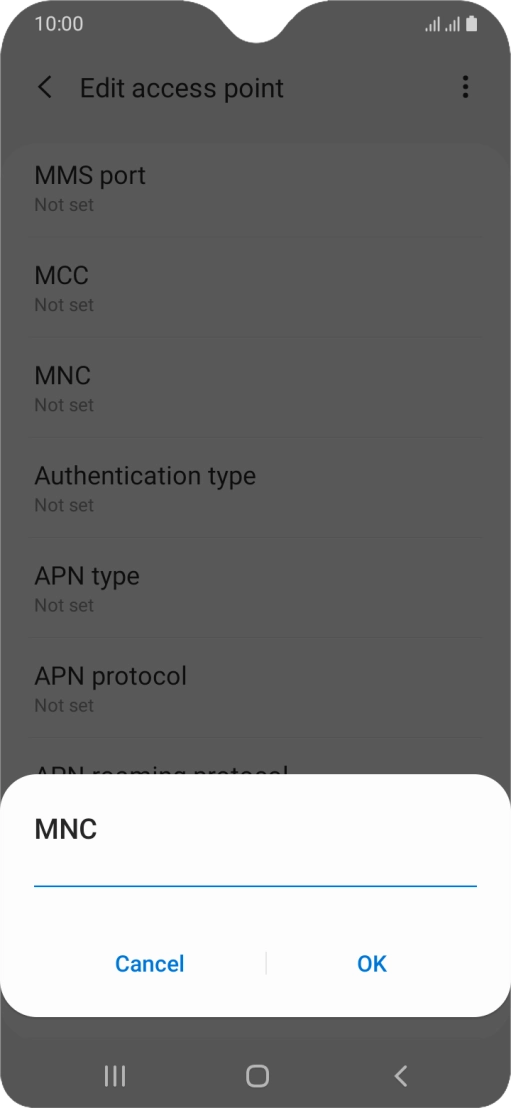 Key in 33 and press OK.
