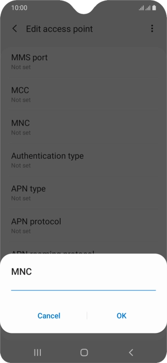 Key in 33 and press OK.