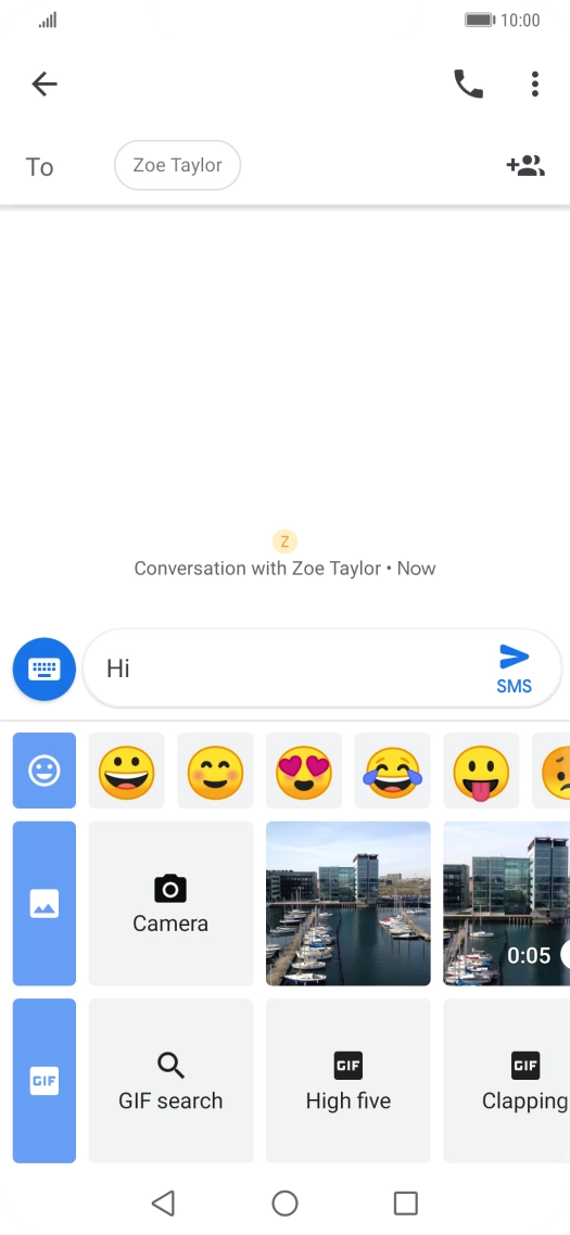 Press the gallery icon.
