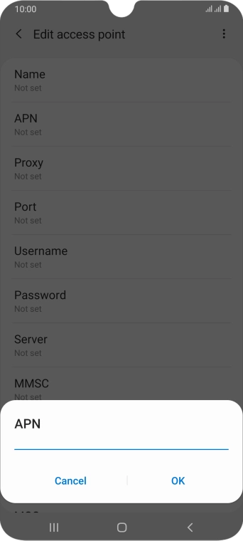 Key in eezone and press OK.