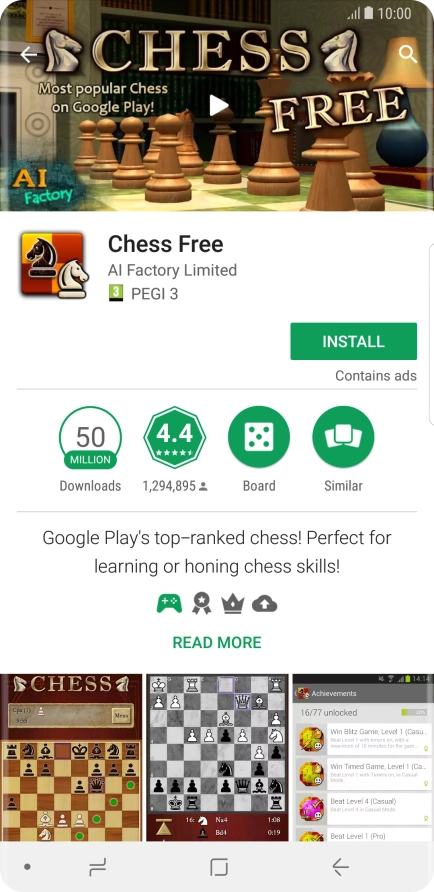Press the Home key to return to the home screen.