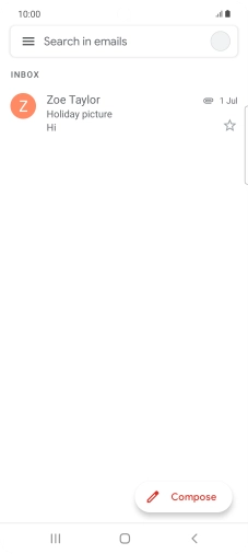 Press the profile icon.