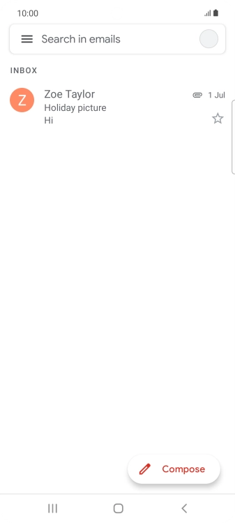 Press the profile icon.