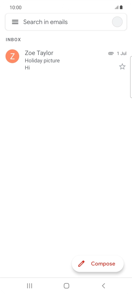 Press the profile icon.