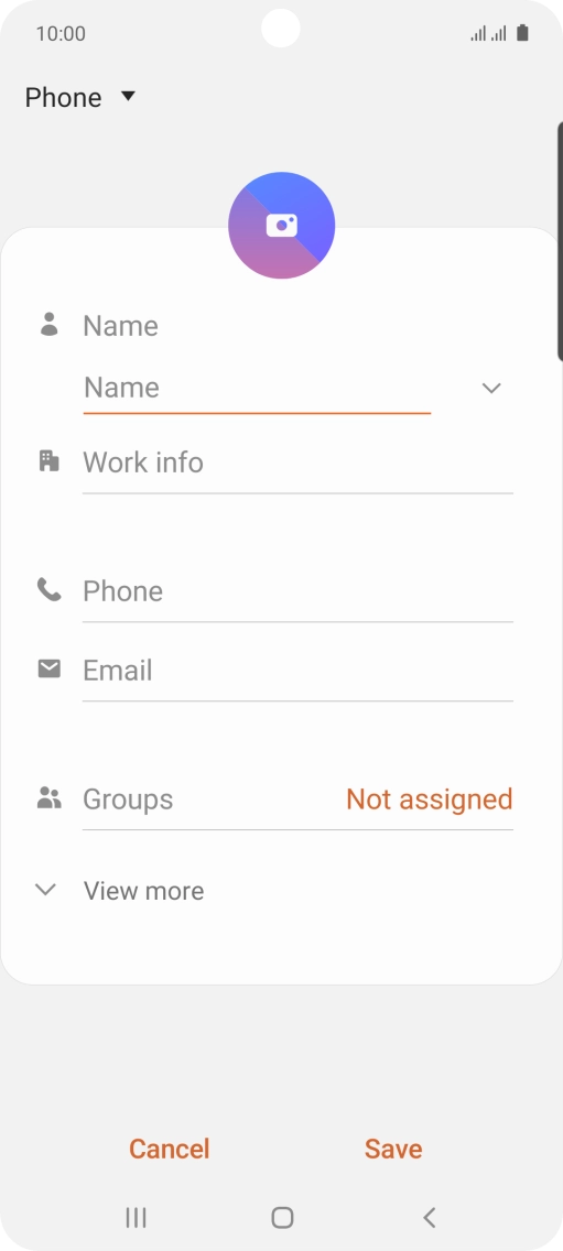 Press the address book drop down list.