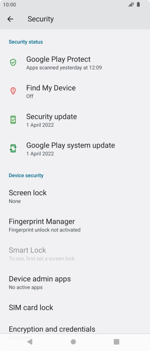 Press the Home key to return to the home screen.