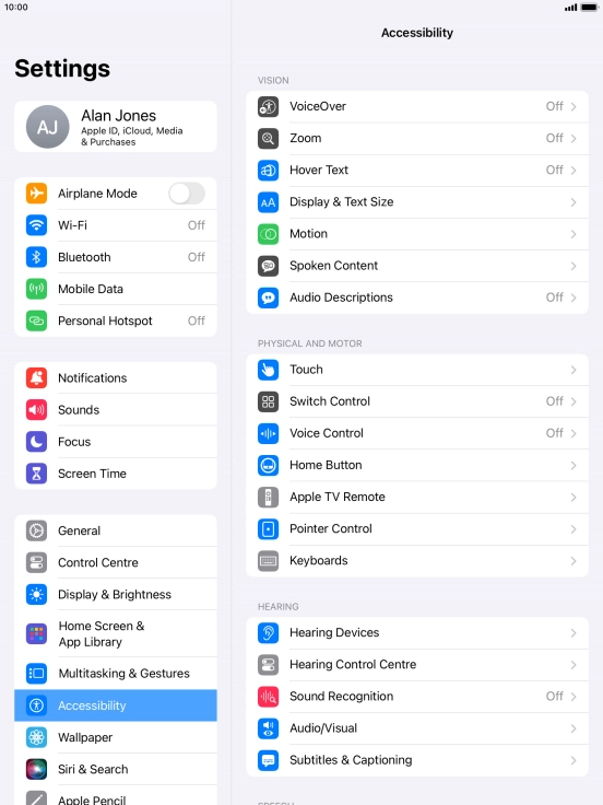 Press the required category below 