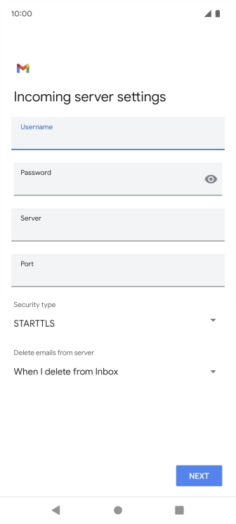 Press the field below 