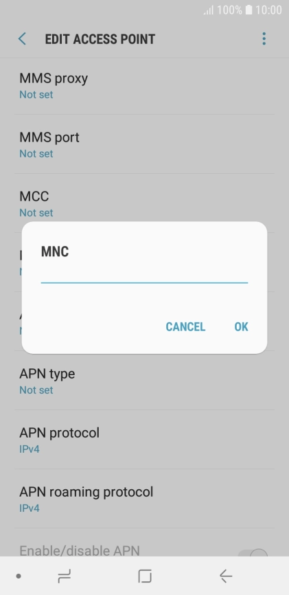 Key in 33 and press OK.