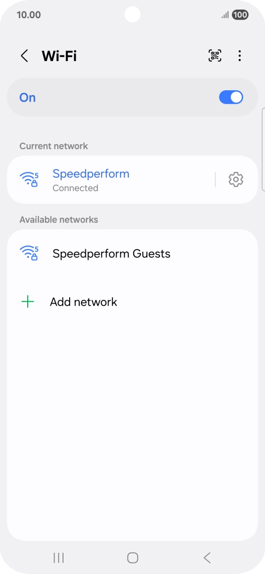 Press the Home key to return to the home screen.